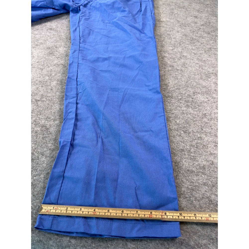 Unbranded Wide Leg Pants Women Large Blue Drawstring High Rise Pleated Summer - Picture 13 of 16